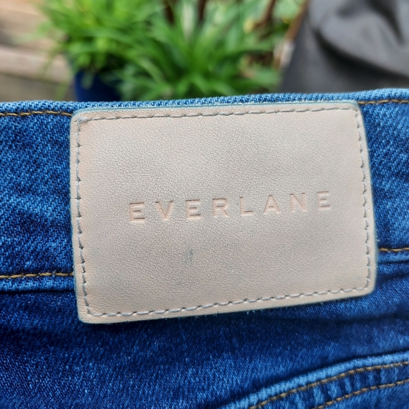 Everlane Way High Women's Deep Blue Denim Jeans - Picture 5 of 5